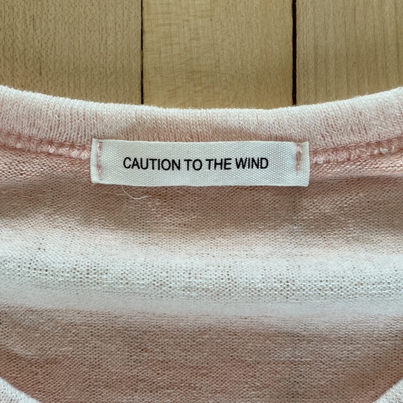 CAUTION TO THE WIND TEE | Women’s Size Small - Picture 3 of 3